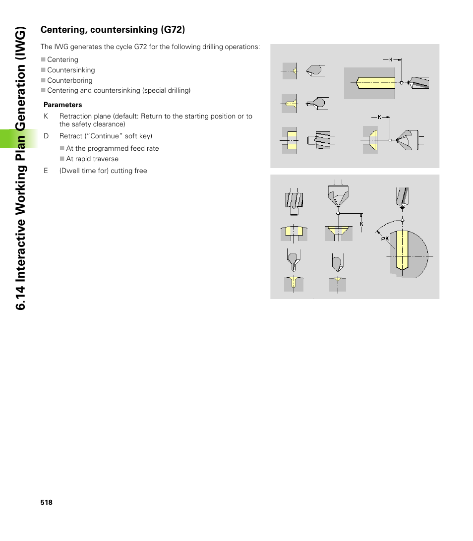 Centering, countersinking (g72) | HEIDENHAIN CNC Pilot 4290 V7.1 User Manual | Page 518 / 725