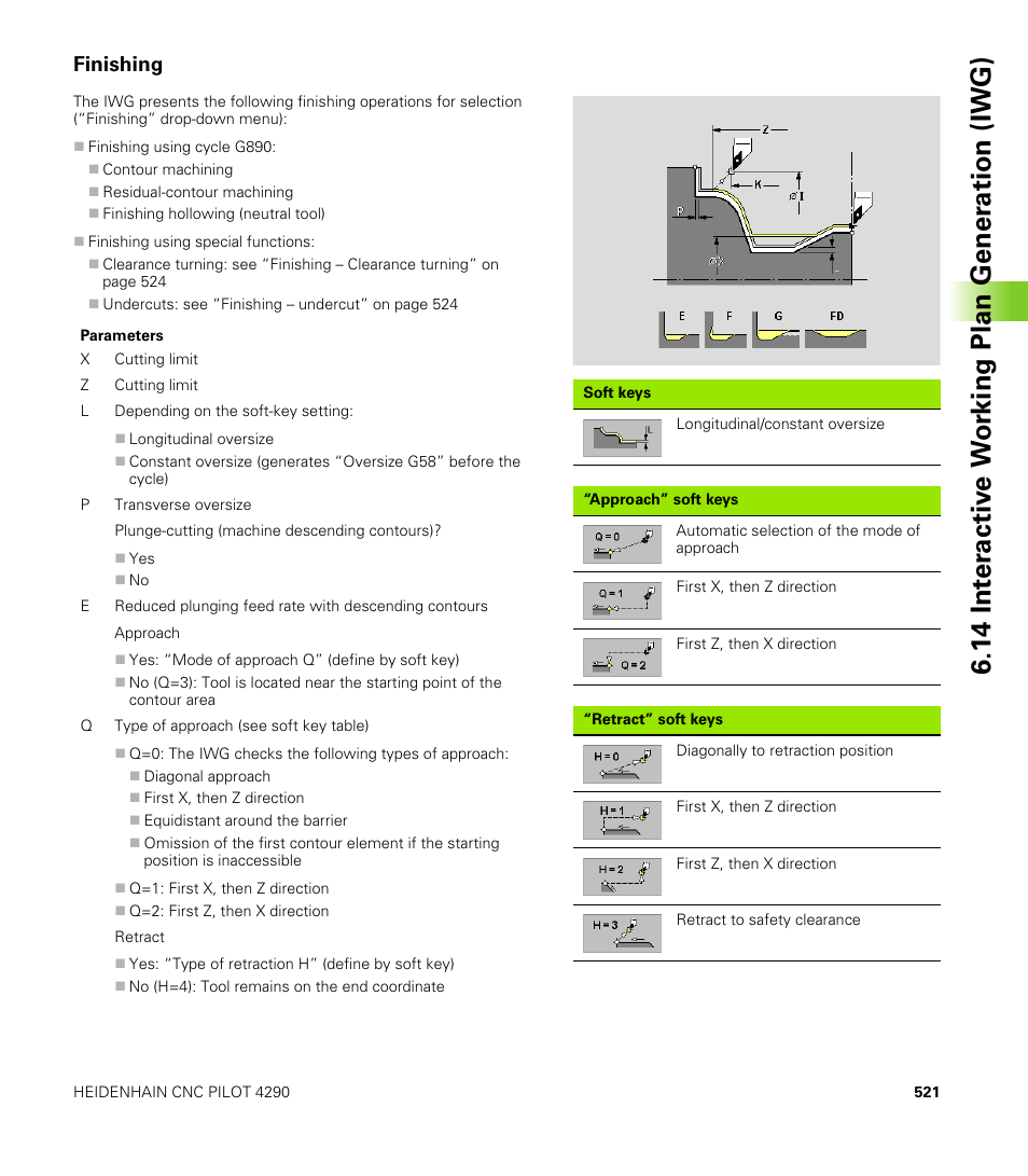Finishing | HEIDENHAIN CNC Pilot 4290 V7.1 User Manual | Page 521 / 725