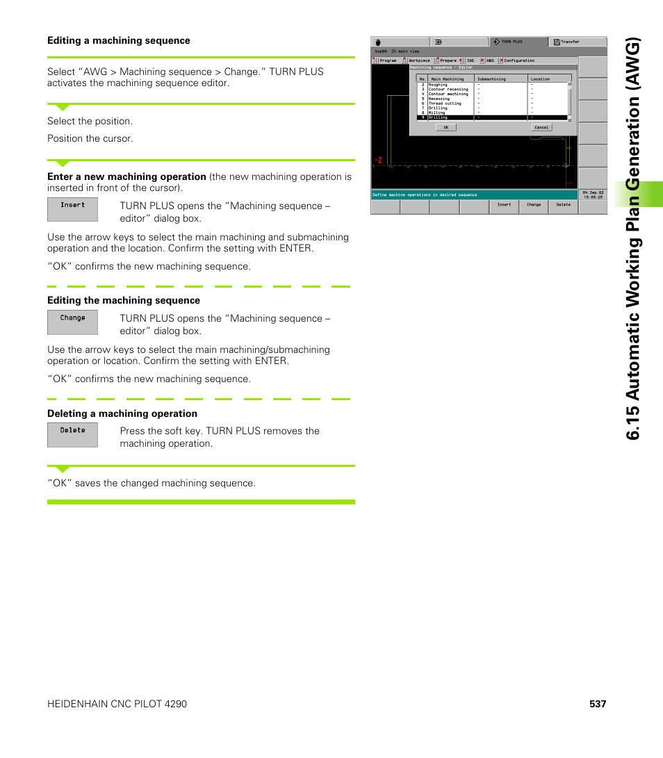 HEIDENHAIN CNC Pilot 4290 V7.1 User Manual | Page 537 / 725