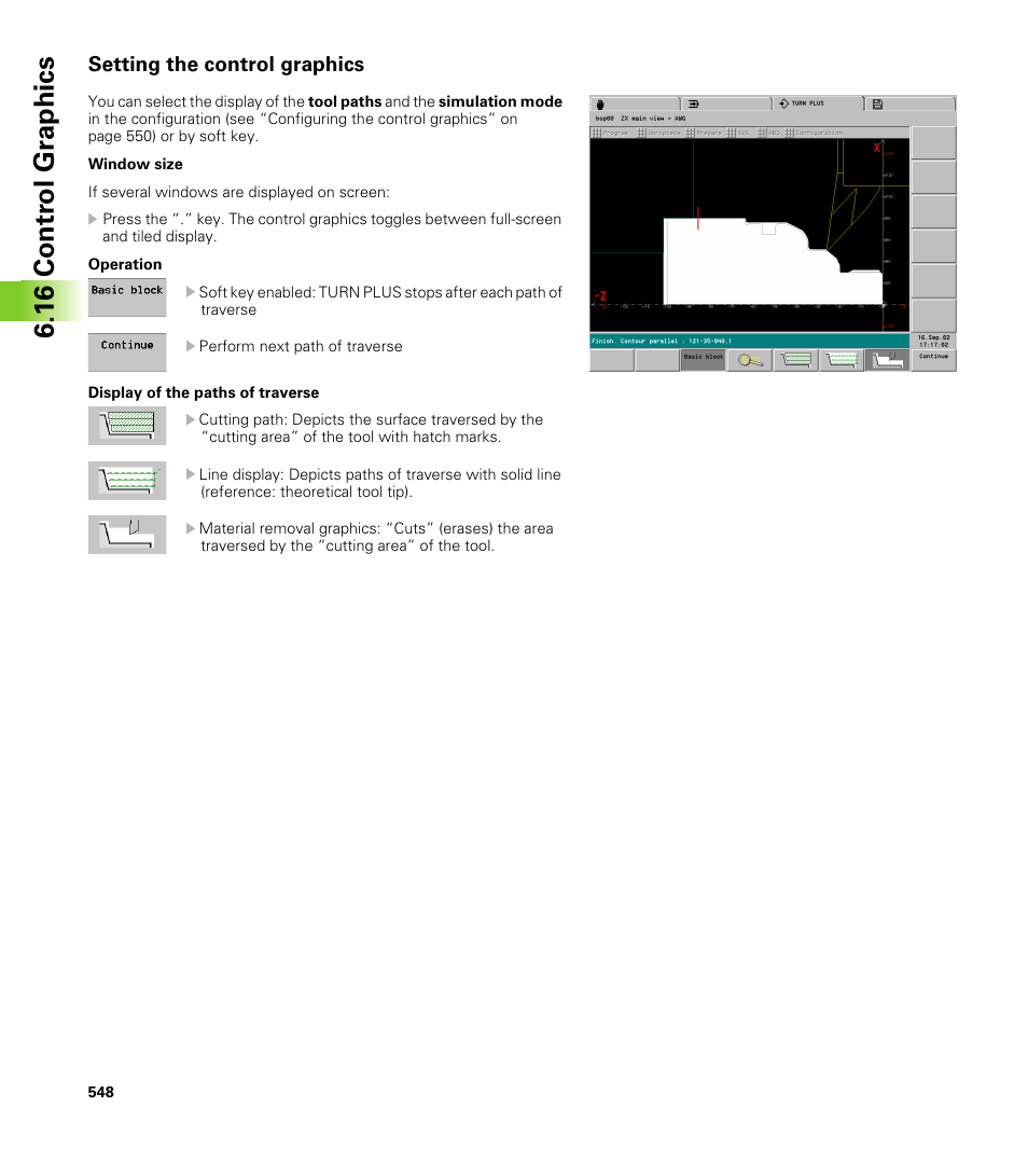 Setting the control graphics, 16 contr o l gr aphics | HEIDENHAIN CNC Pilot 4290 V7.1 User Manual | Page 548 / 725