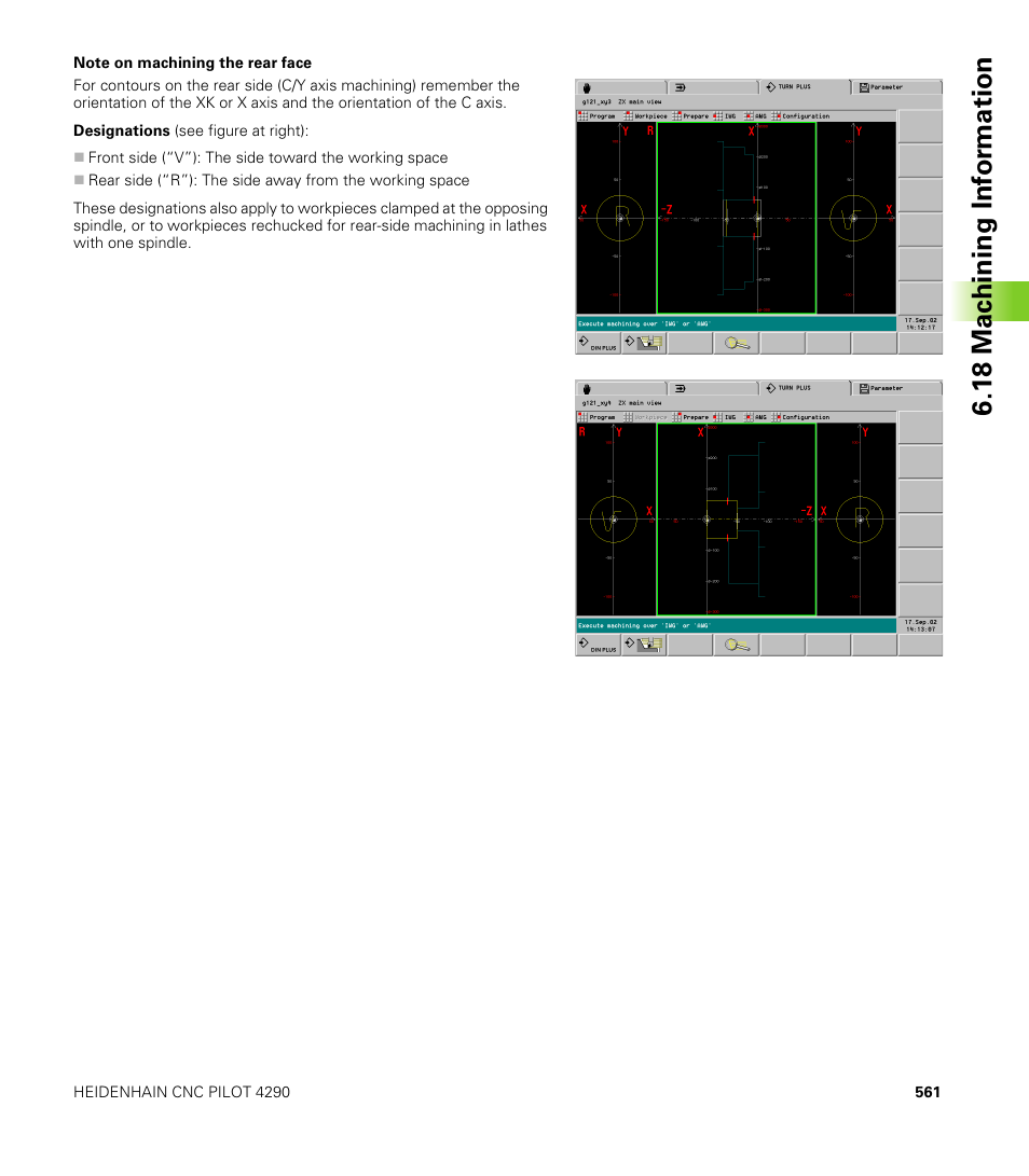 1 8 mac h ining inf o rm ation | HEIDENHAIN CNC Pilot 4290 V7.1 User Manual | Page 561 / 725