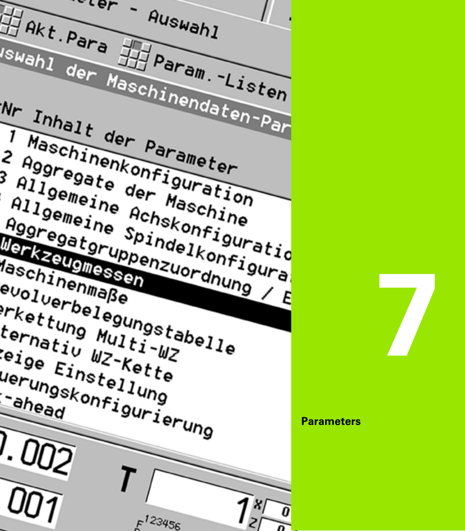 Parameters, 7 parameters | HEIDENHAIN CNC Pilot 4290 V7.1 User Manual | Page 567 / 725