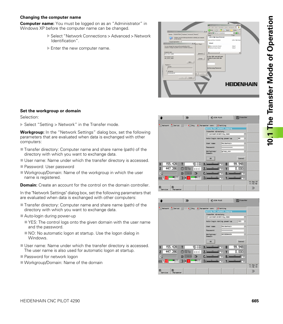 10 .1 the t ransf er mode of oper ation | HEIDENHAIN CNC Pilot 4290 V7.1 User Manual | Page 665 / 725