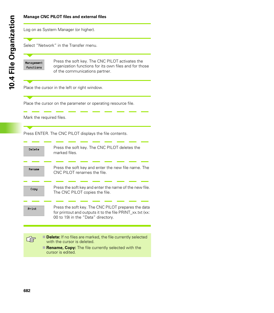 10 .4 file or g a nization | HEIDENHAIN CNC Pilot 4290 V7.1 User Manual | Page 682 / 725