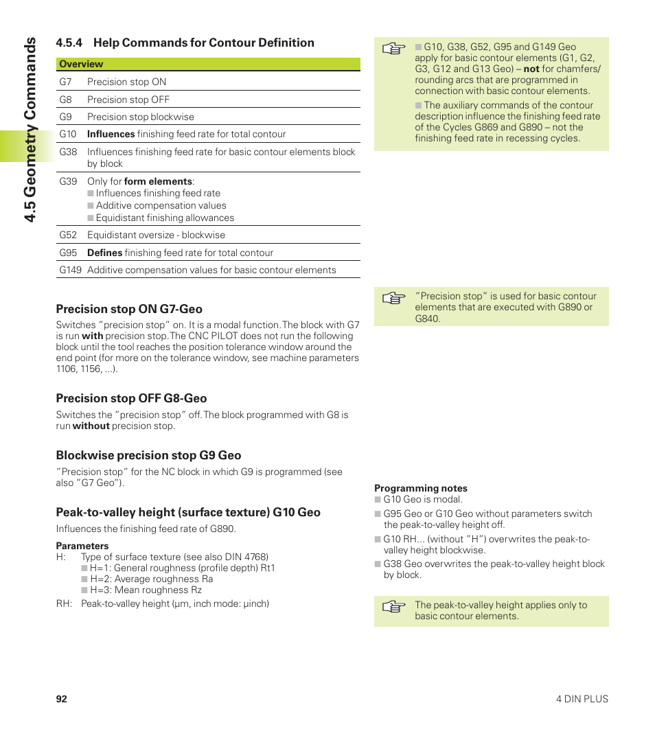 5 geometry commands | HEIDENHAIN CNC Pilot 4290 User Manual | Page 104 / 481