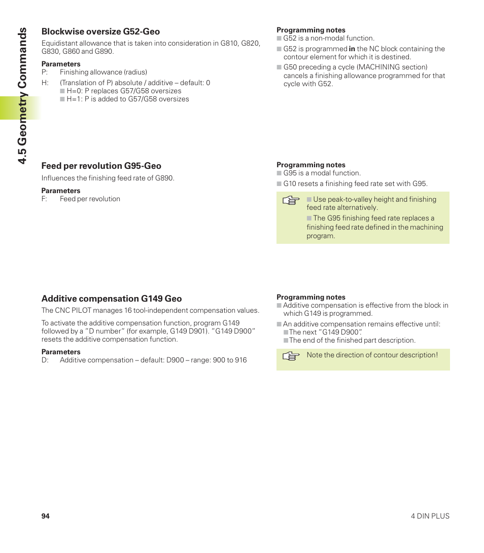 5 geometry commands | HEIDENHAIN CNC Pilot 4290 User Manual | Page 106 / 481