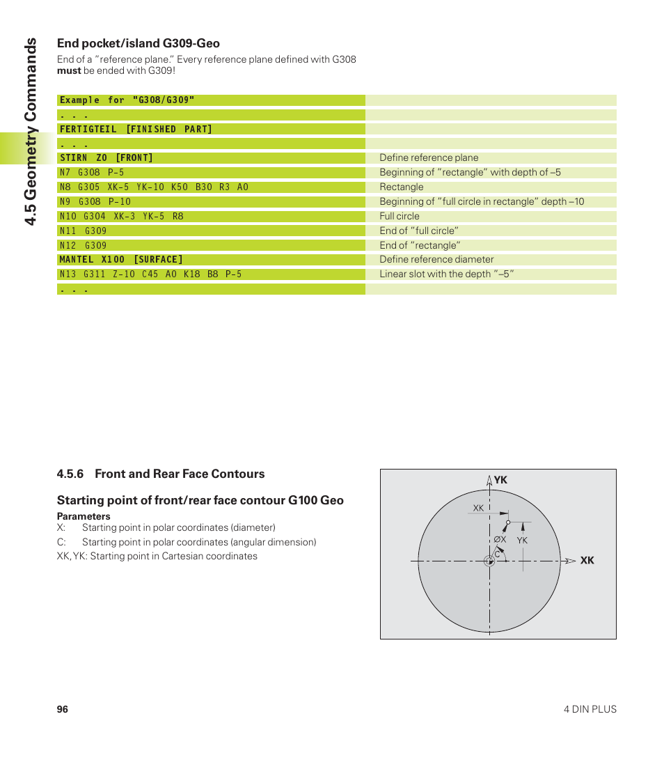 5 geometry commands | HEIDENHAIN CNC Pilot 4290 User Manual | Page 108 / 481