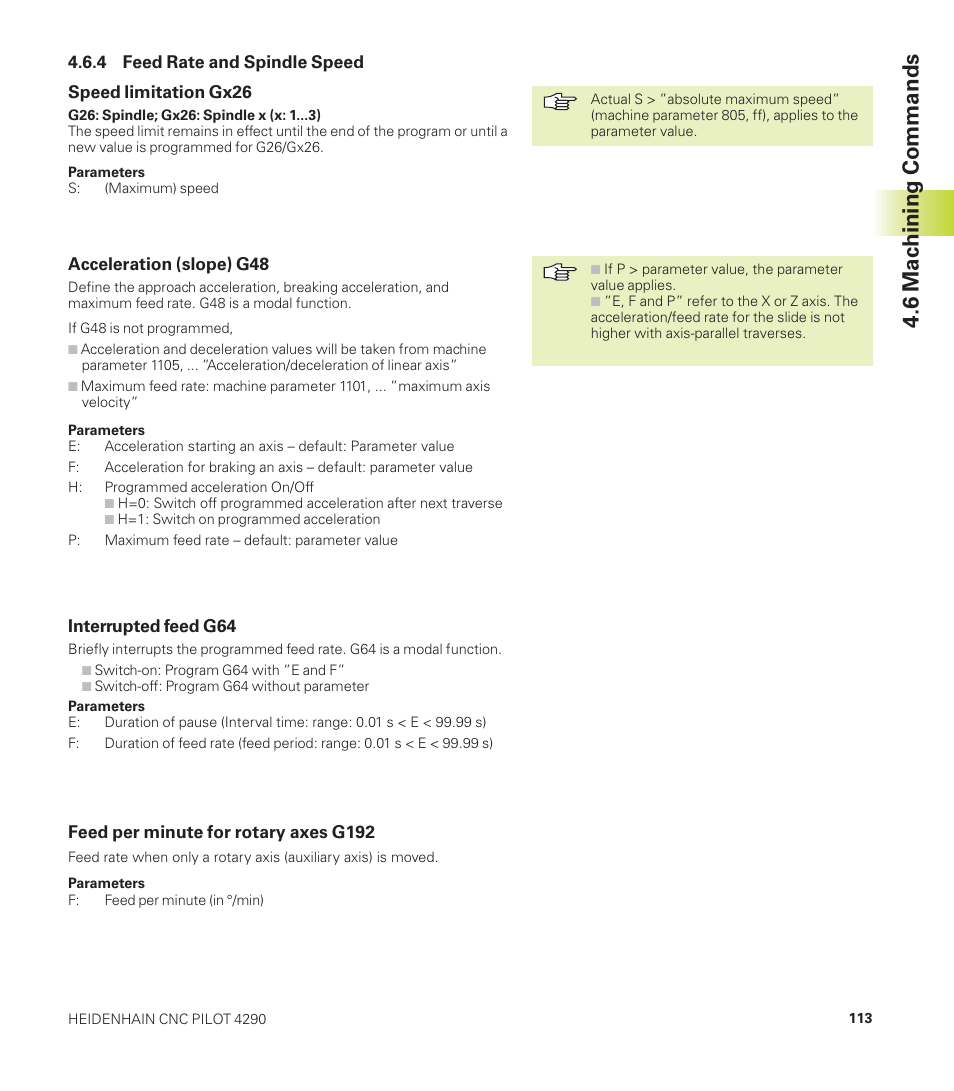 6 machining commands | HEIDENHAIN CNC Pilot 4290 User Manual | Page 125 / 481