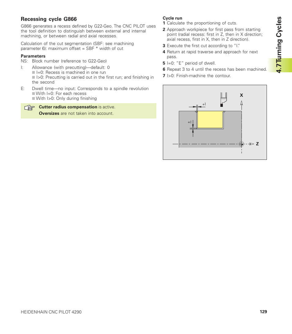 7 t u rning cy cles | HEIDENHAIN CNC Pilot 4290 User Manual | Page 141 / 481