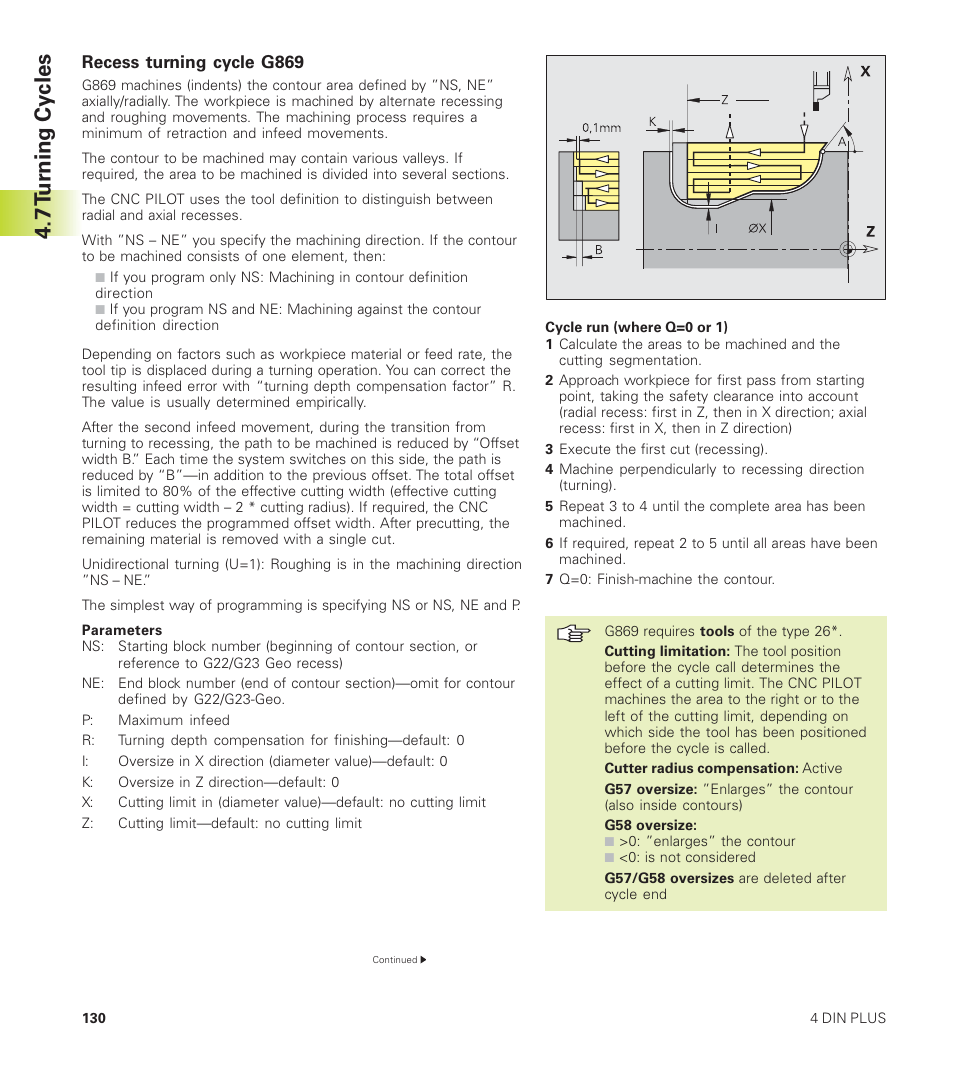 7 t u rning cy cles | HEIDENHAIN CNC Pilot 4290 User Manual | Page 142 / 481