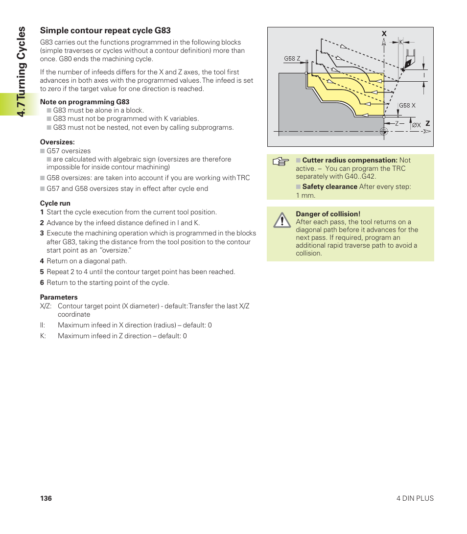 7 t u rning cy cles | HEIDENHAIN CNC Pilot 4290 User Manual | Page 148 / 481