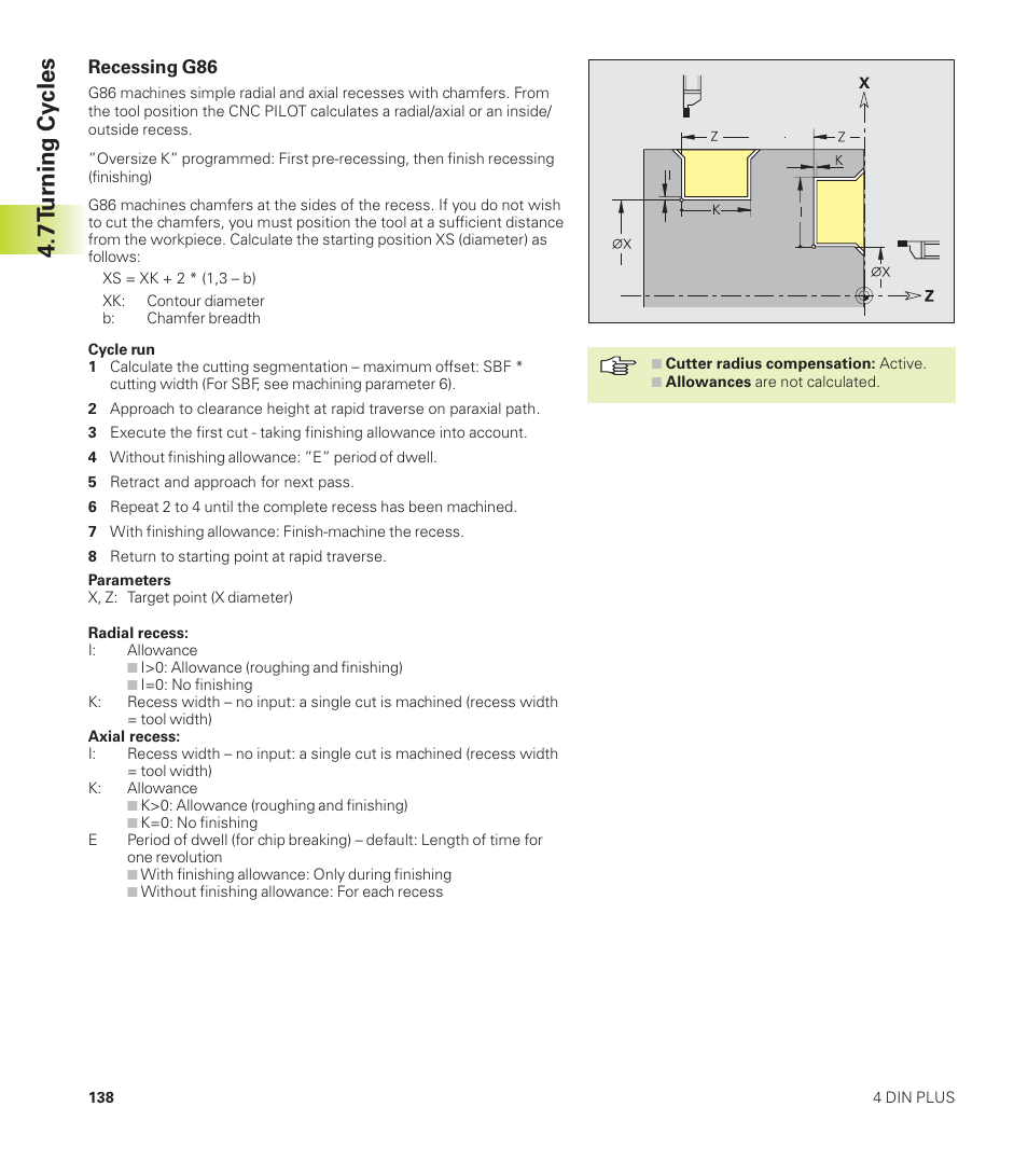 7 t u rning cy cles | HEIDENHAIN CNC Pilot 4290 User Manual | Page 150 / 481