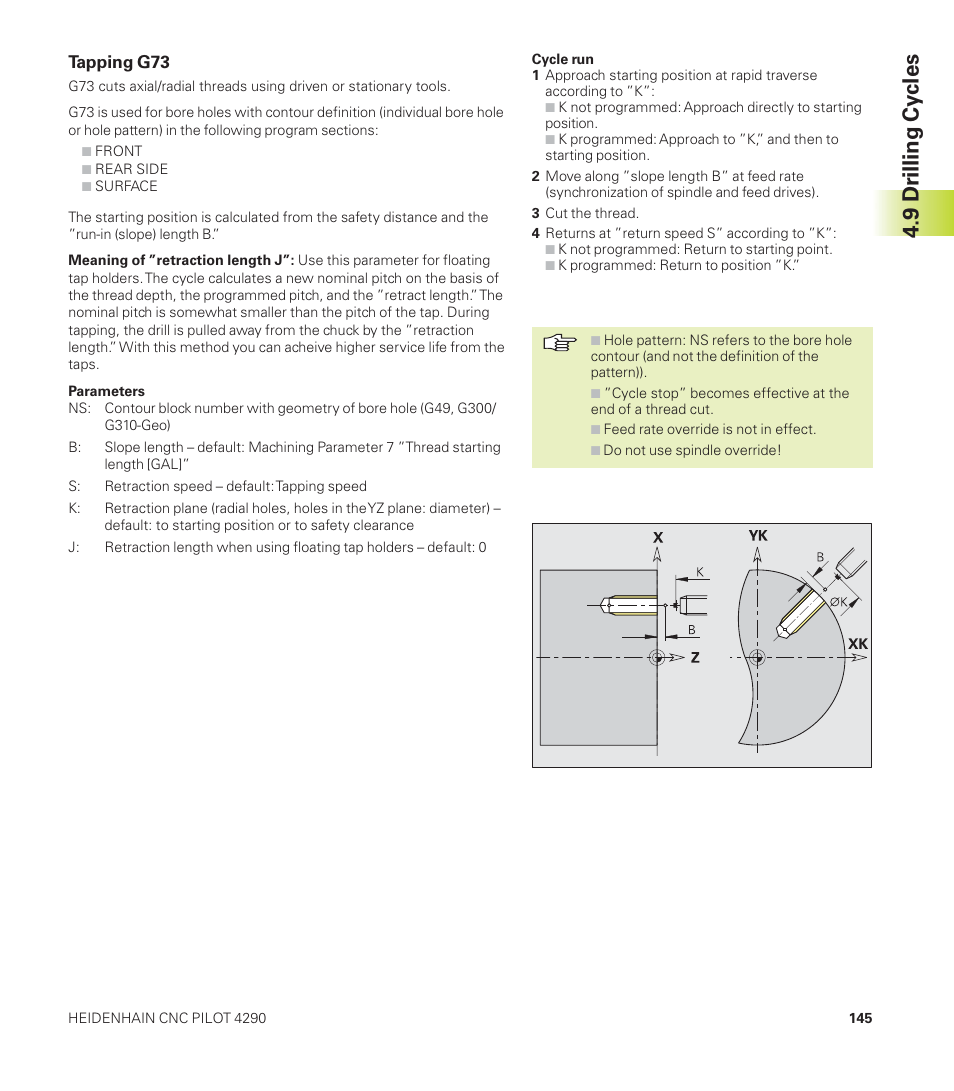 9 dr illing cy cles | HEIDENHAIN CNC Pilot 4290 User Manual | Page 157 / 481