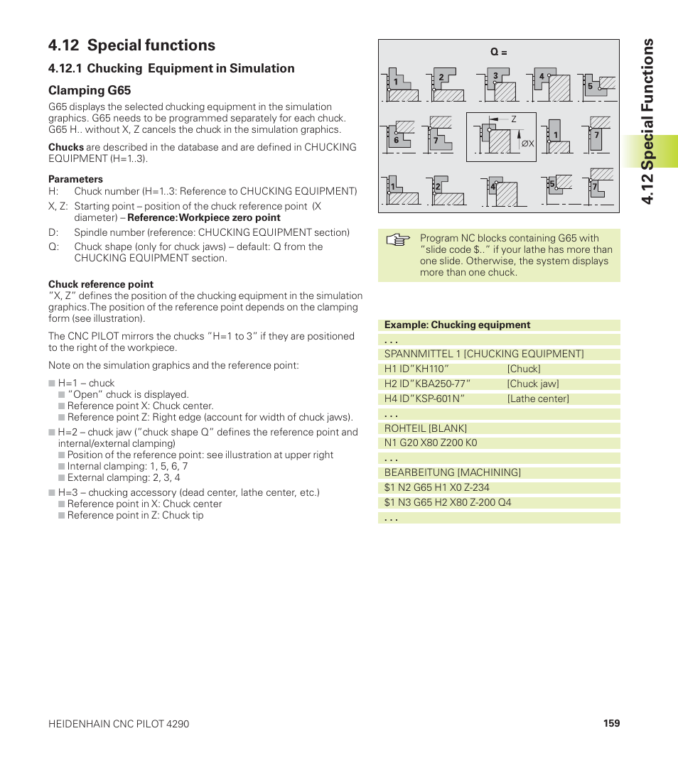 12 special functions | HEIDENHAIN CNC Pilot 4290 User Manual | Page 171 / 481