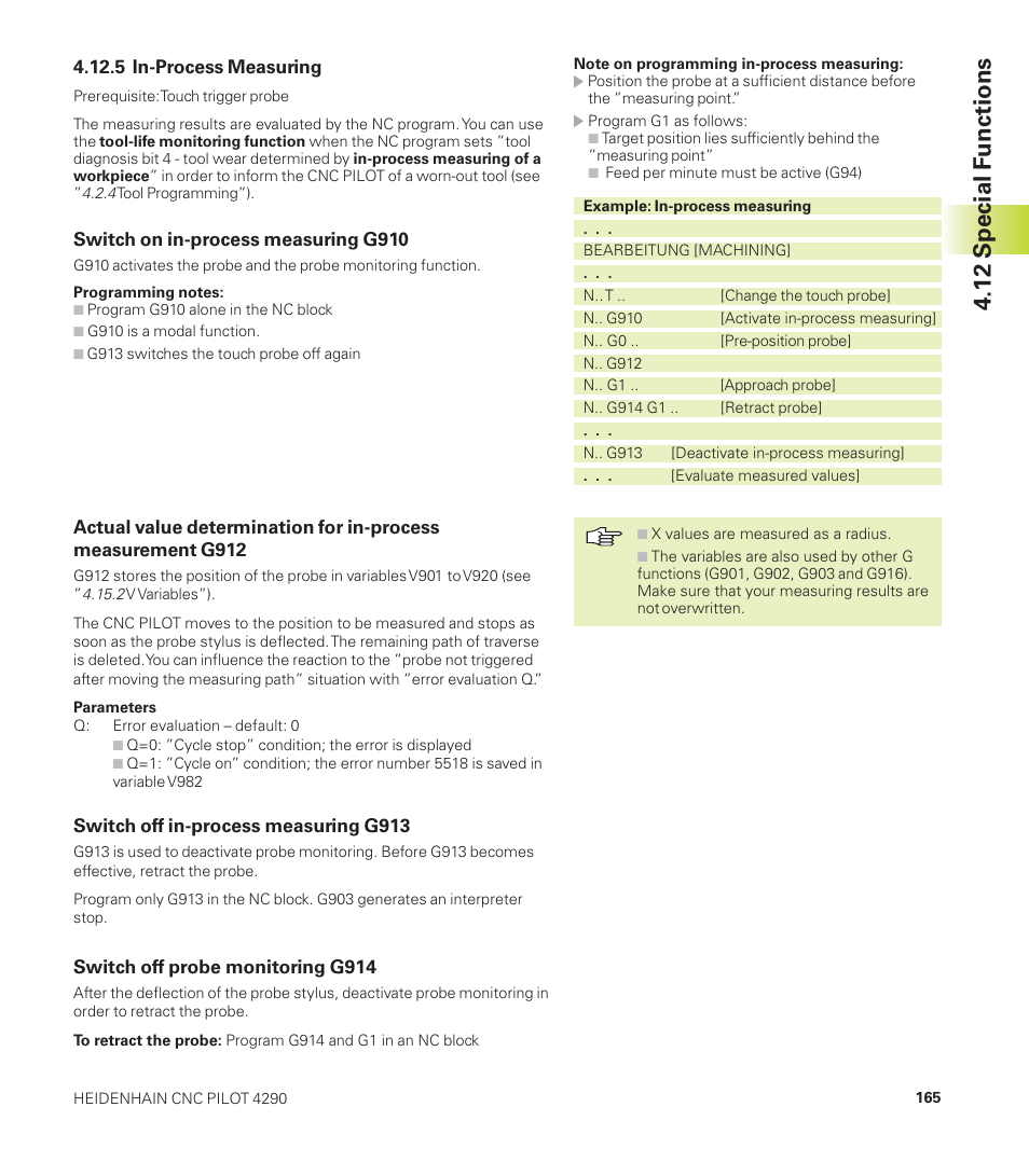 12 special functions | HEIDENHAIN CNC Pilot 4290 User Manual | Page 177 / 481