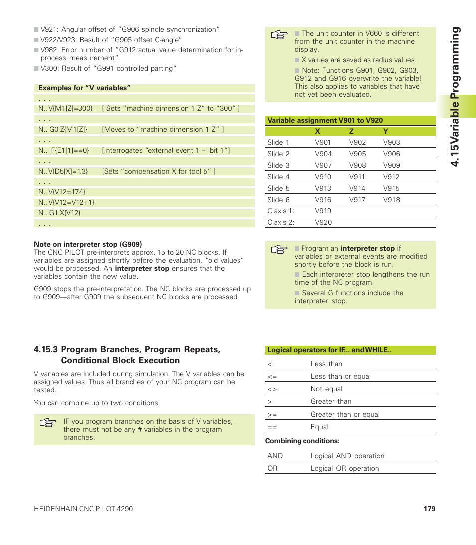 15 v a riable pr ogr amming | HEIDENHAIN CNC Pilot 4290 User Manual | Page 191 / 481