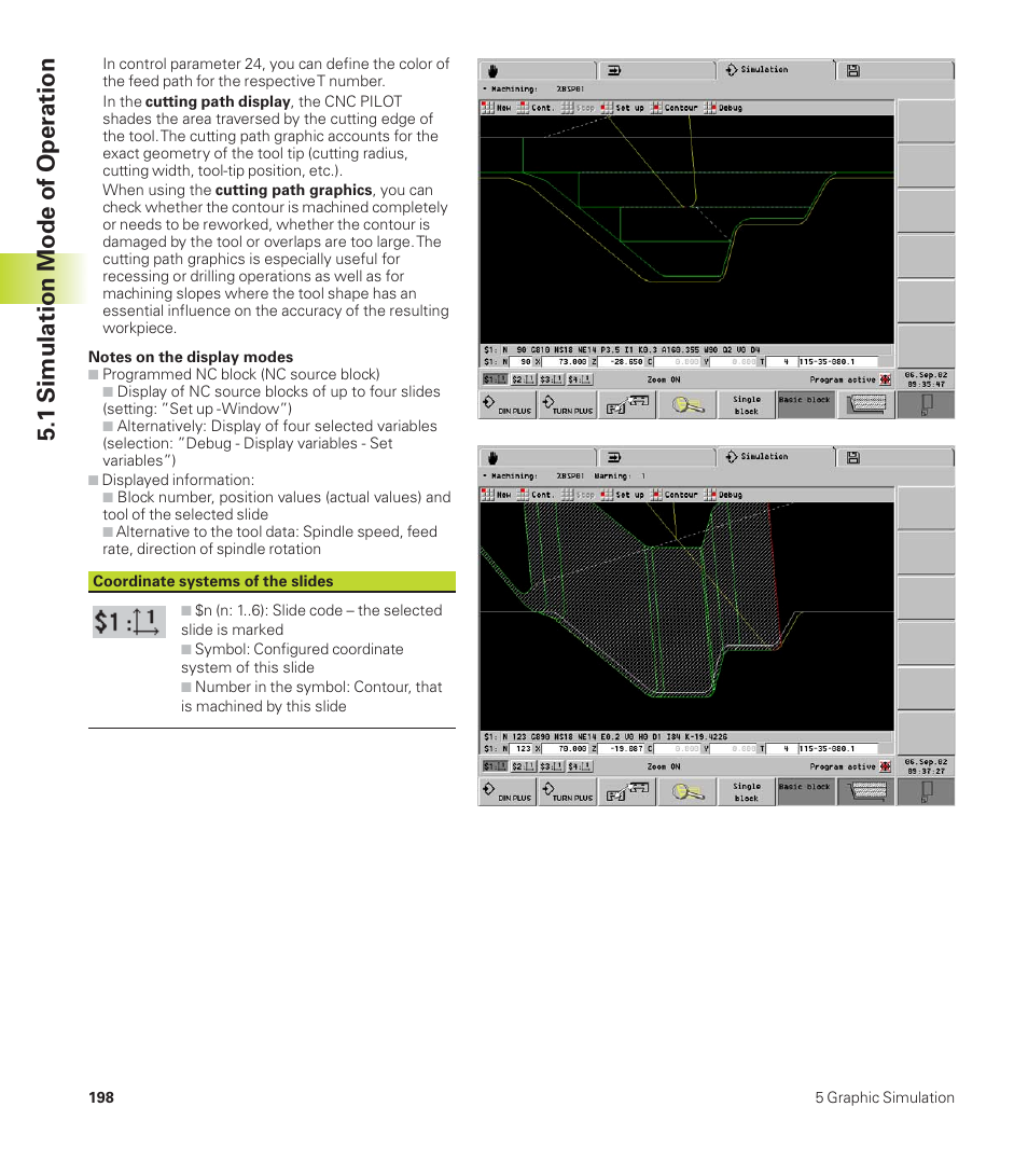 1 simulation mode of operation | HEIDENHAIN CNC Pilot 4290 User Manual | Page 210 / 481