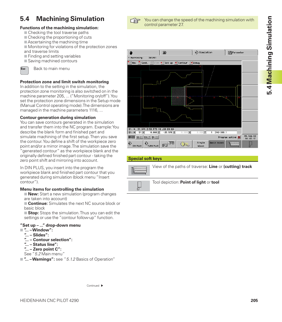 4 machining simulation | HEIDENHAIN CNC Pilot 4290 User Manual | Page 217 / 481