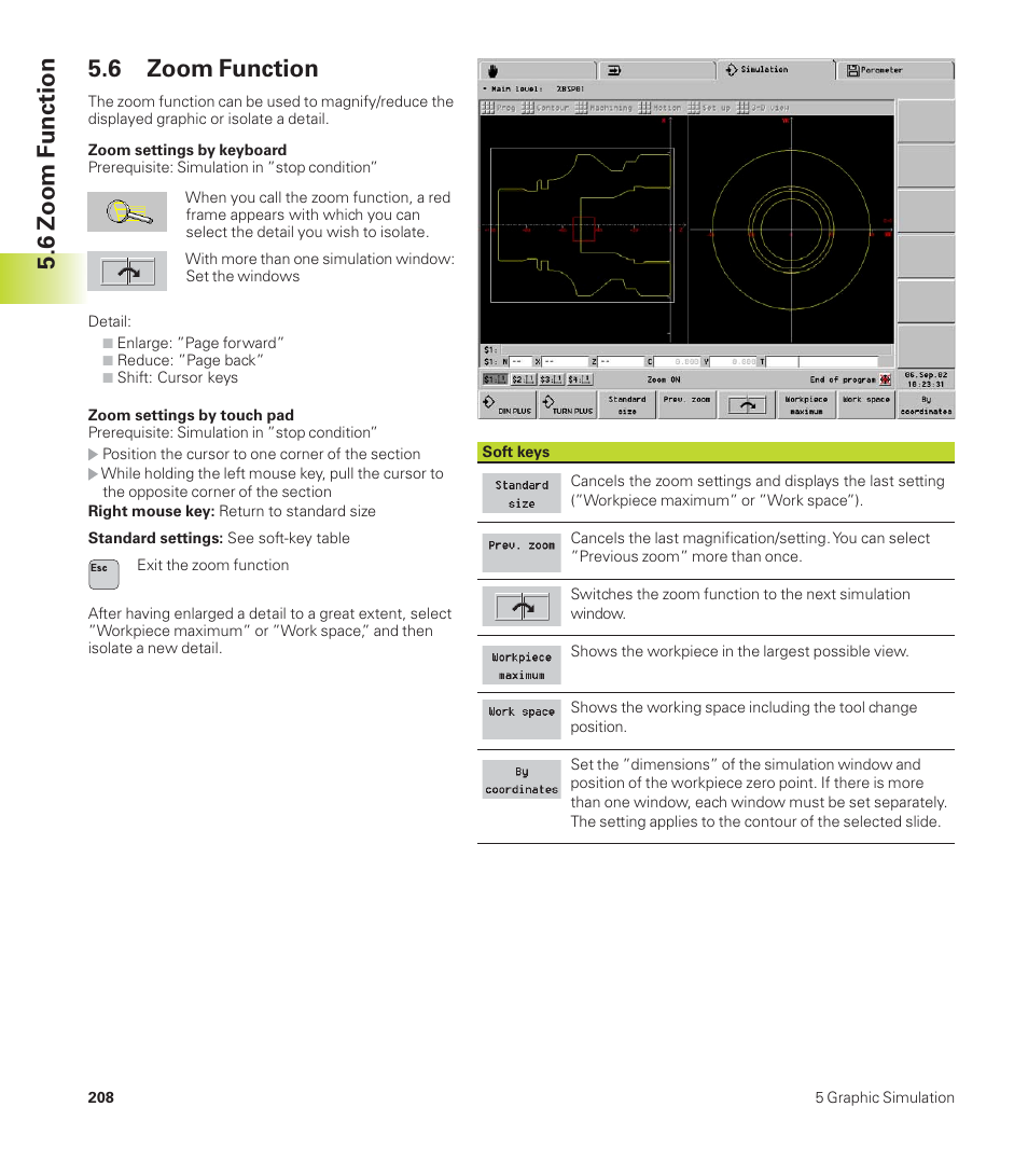 6 zoom function | HEIDENHAIN CNC Pilot 4290 User Manual | Page 220 / 481