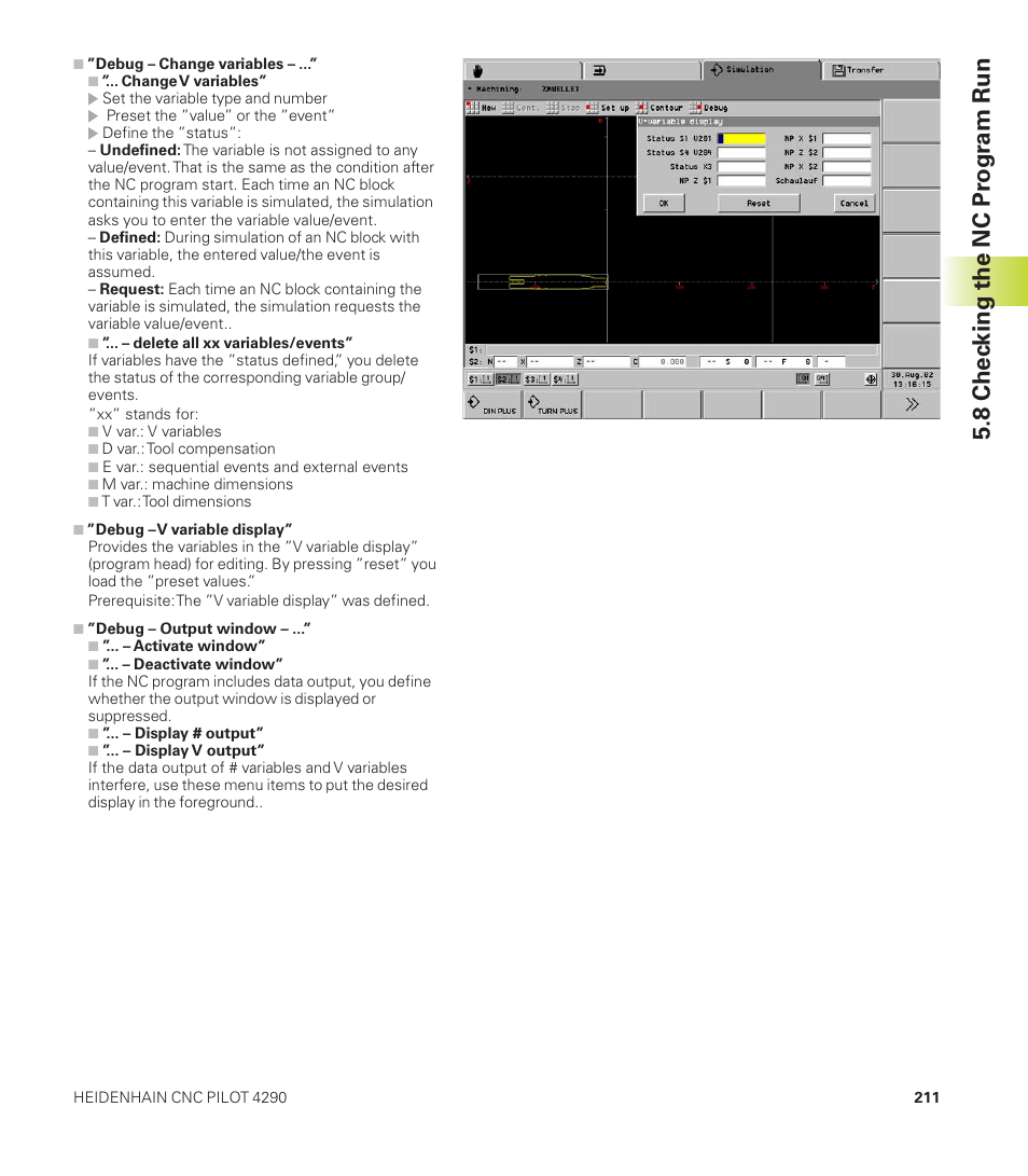 8 chec king the nc pr ogr am run | HEIDENHAIN CNC Pilot 4290 User Manual | Page 223 / 481