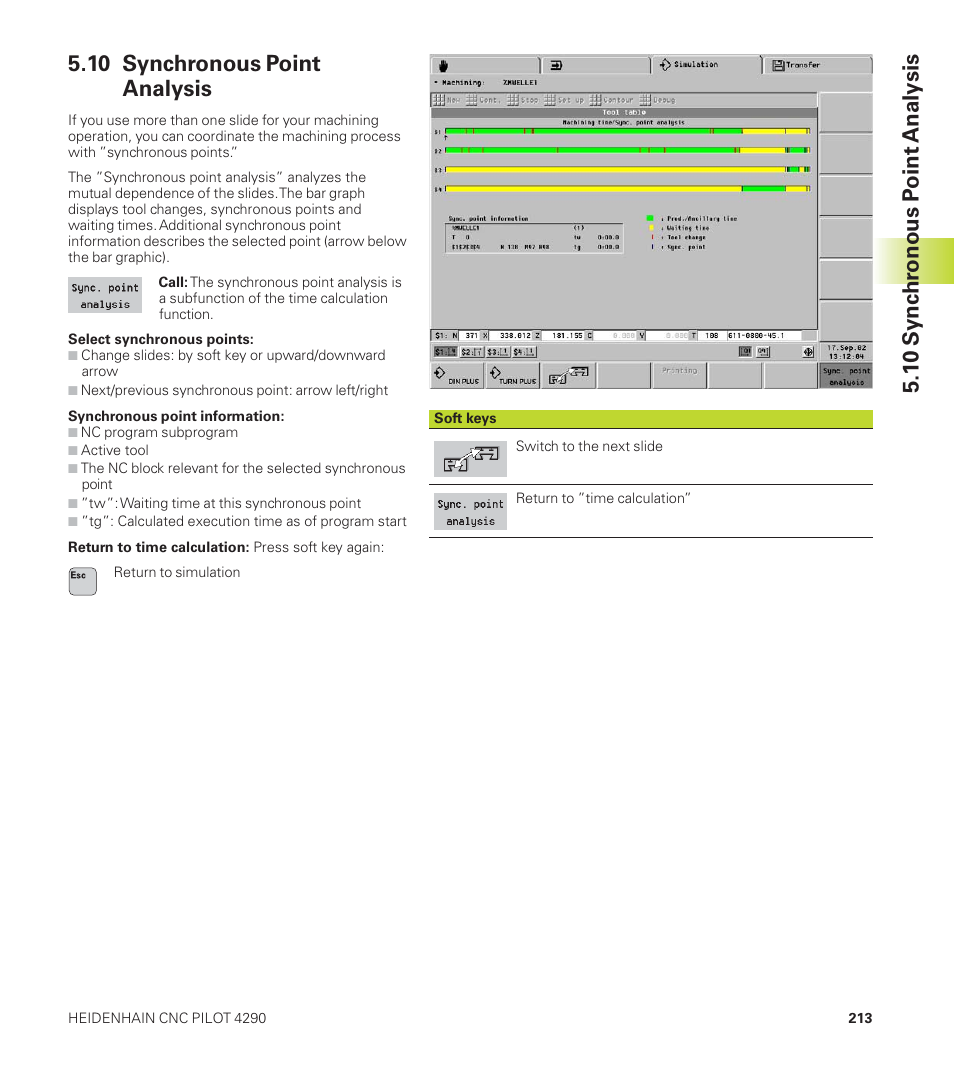 10 synchronous point analysis | HEIDENHAIN CNC Pilot 4290 User Manual | Page 225 / 481