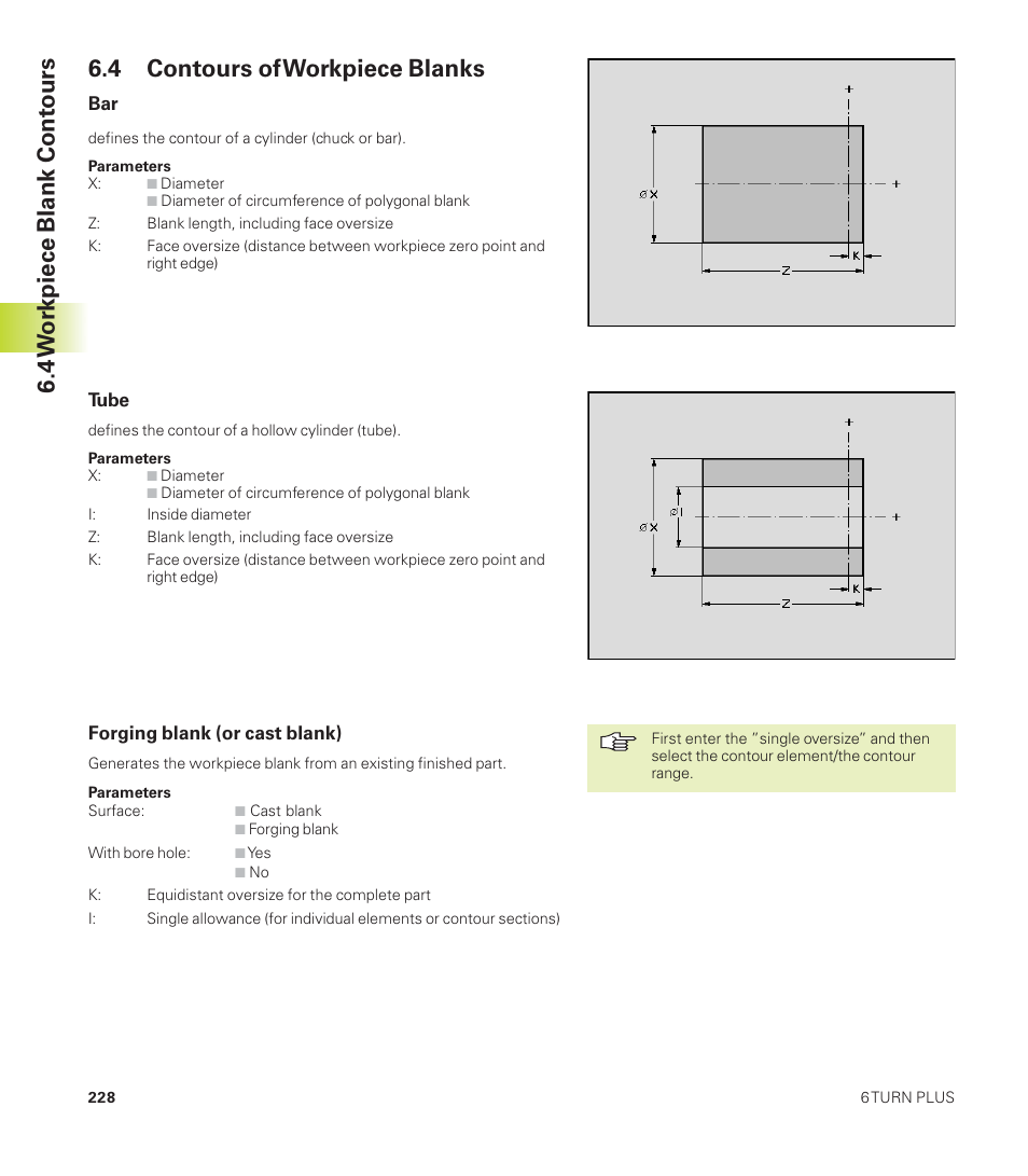 4 contours of workpiece blanks, 4 w o rkpiece blank cont ours | HEIDENHAIN CNC Pilot 4290 User Manual | Page 240 / 481