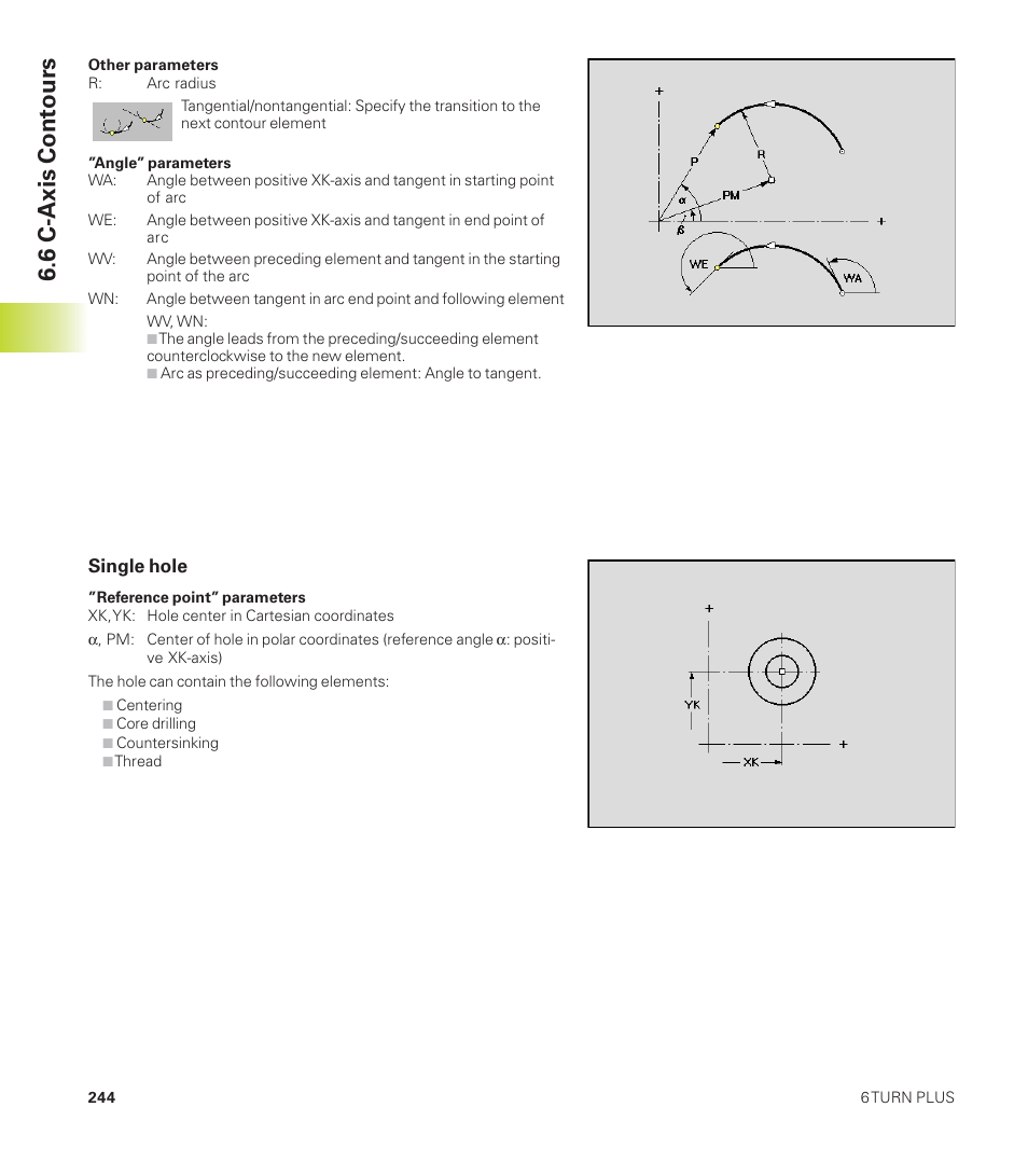 6 c-axis contours | HEIDENHAIN CNC Pilot 4290 User Manual | Page 256 / 481