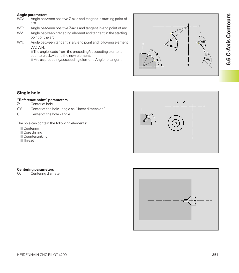 6 c-axis contours | HEIDENHAIN CNC Pilot 4290 User Manual | Page 263 / 481