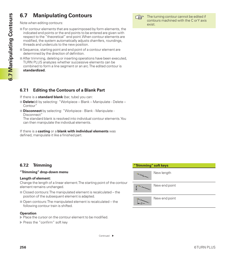 7 manipulating contours | HEIDENHAIN CNC Pilot 4290 User Manual | Page 268 / 481