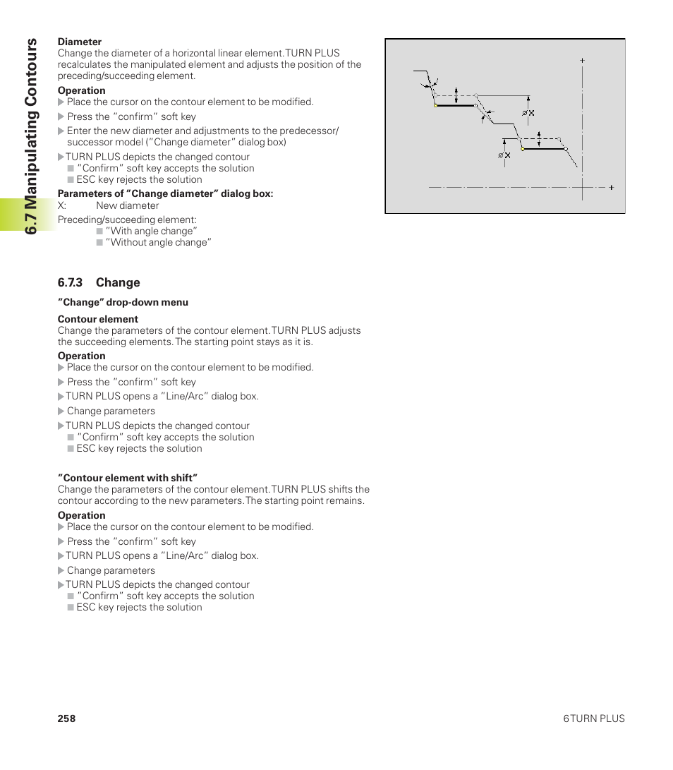 7 manipulating contours | HEIDENHAIN CNC Pilot 4290 User Manual | Page 270 / 481