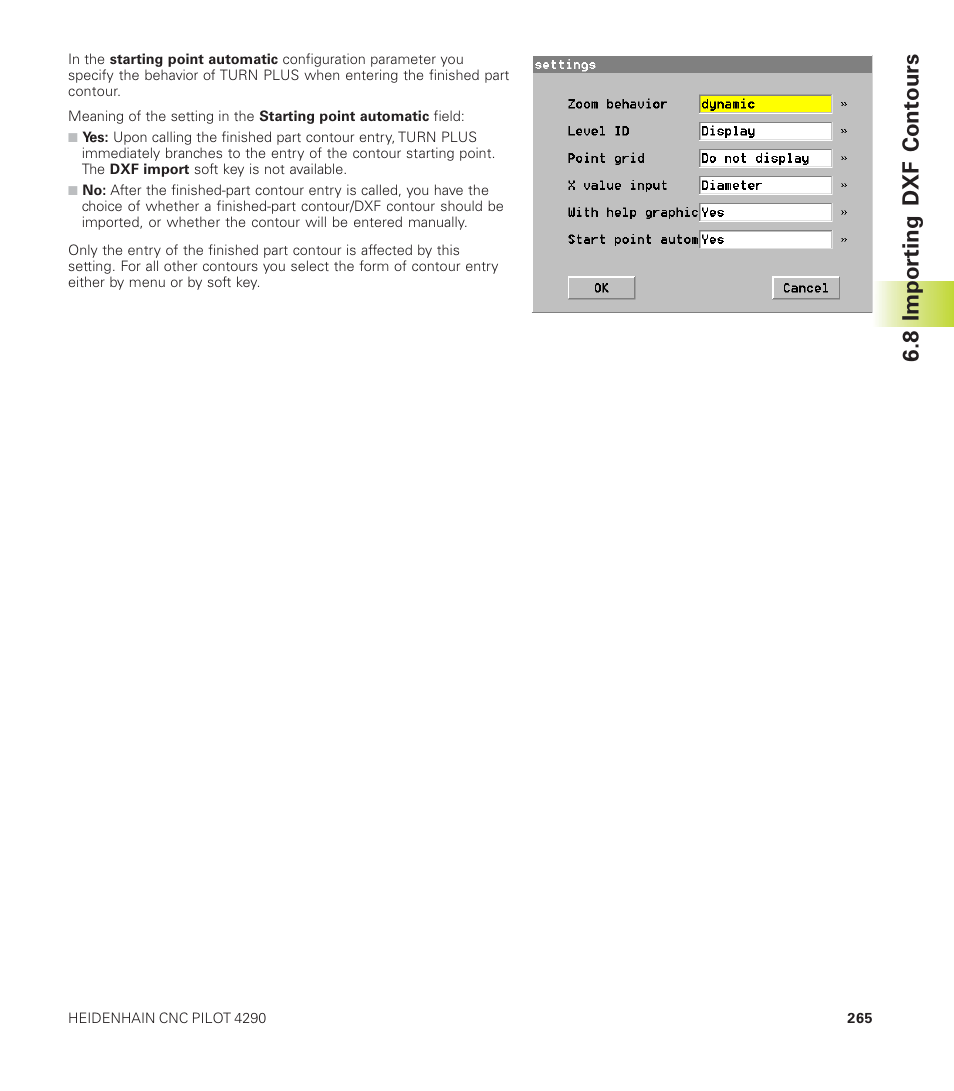 8 importing dxf contours | HEIDENHAIN CNC Pilot 4290 User Manual | Page 277 / 481