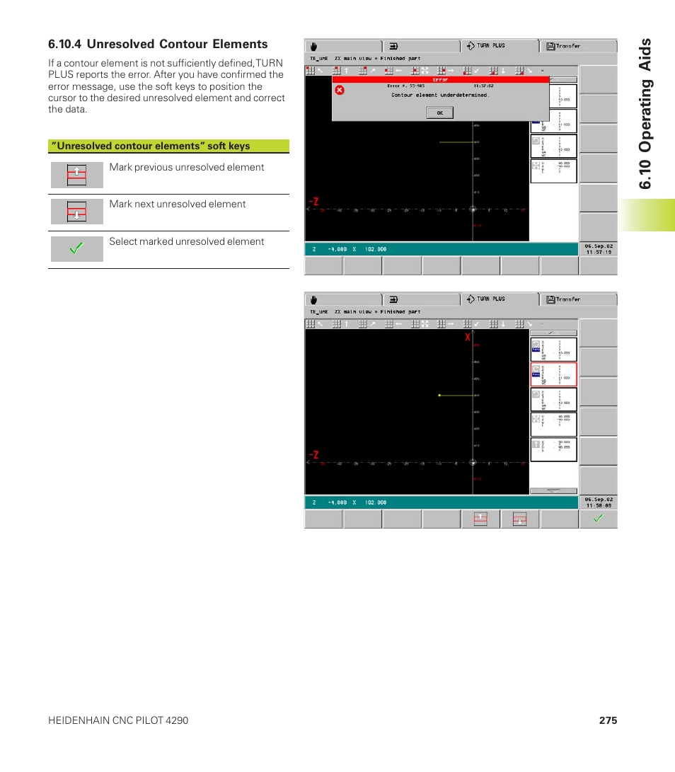 1 0 oper ating aids | HEIDENHAIN CNC Pilot 4290 User Manual | Page 287 / 481