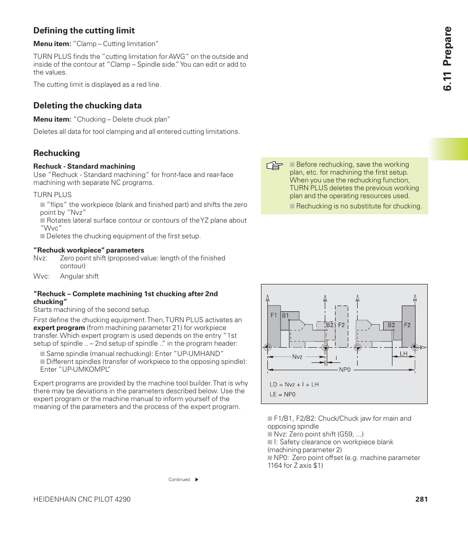 1 1 pr epar e | HEIDENHAIN CNC Pilot 4290 User Manual | Page 293 / 481