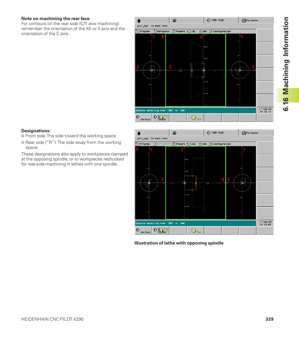 16 mac hining inf or mation | HEIDENHAIN CNC Pilot 4290 User Manual | Page 341 / 481