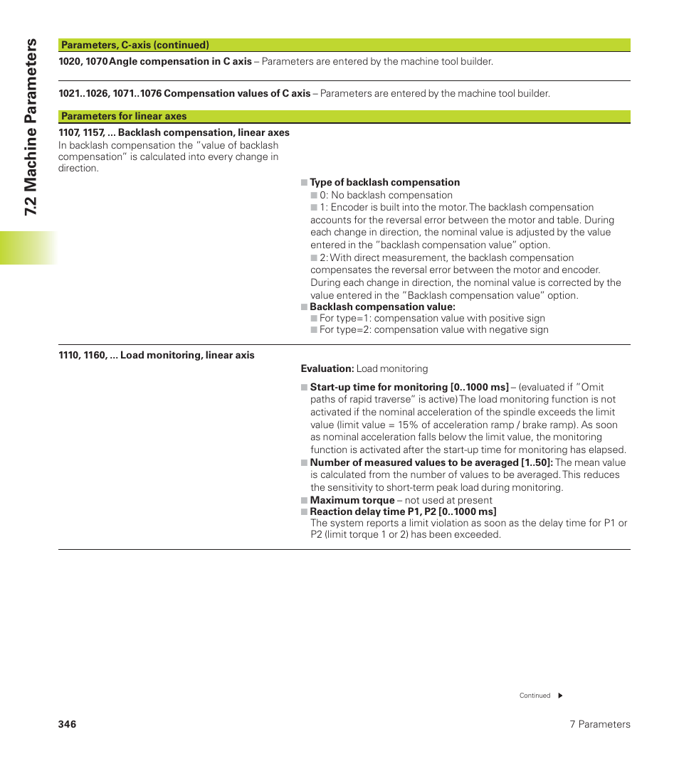2 mac hine p a ra met ers | HEIDENHAIN CNC Pilot 4290 User Manual | Page 358 / 481