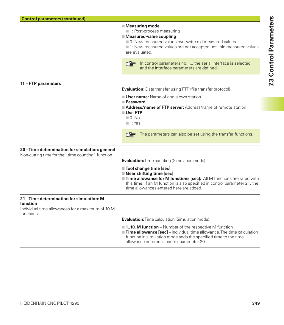 3 contr ol p a ra met ers | HEIDENHAIN CNC Pilot 4290 User Manual | Page 361 / 481