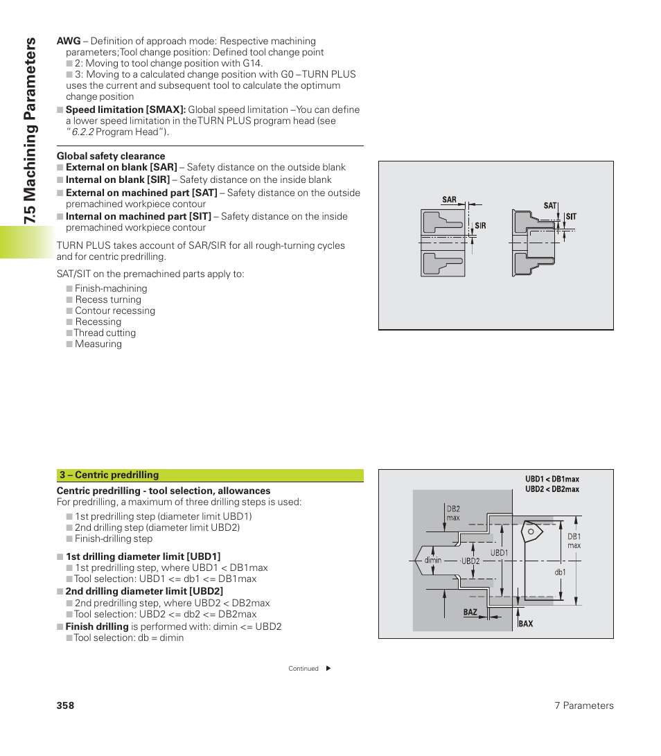 5 mac hining p a ra met ers | HEIDENHAIN CNC Pilot 4290 User Manual | Page 370 / 481