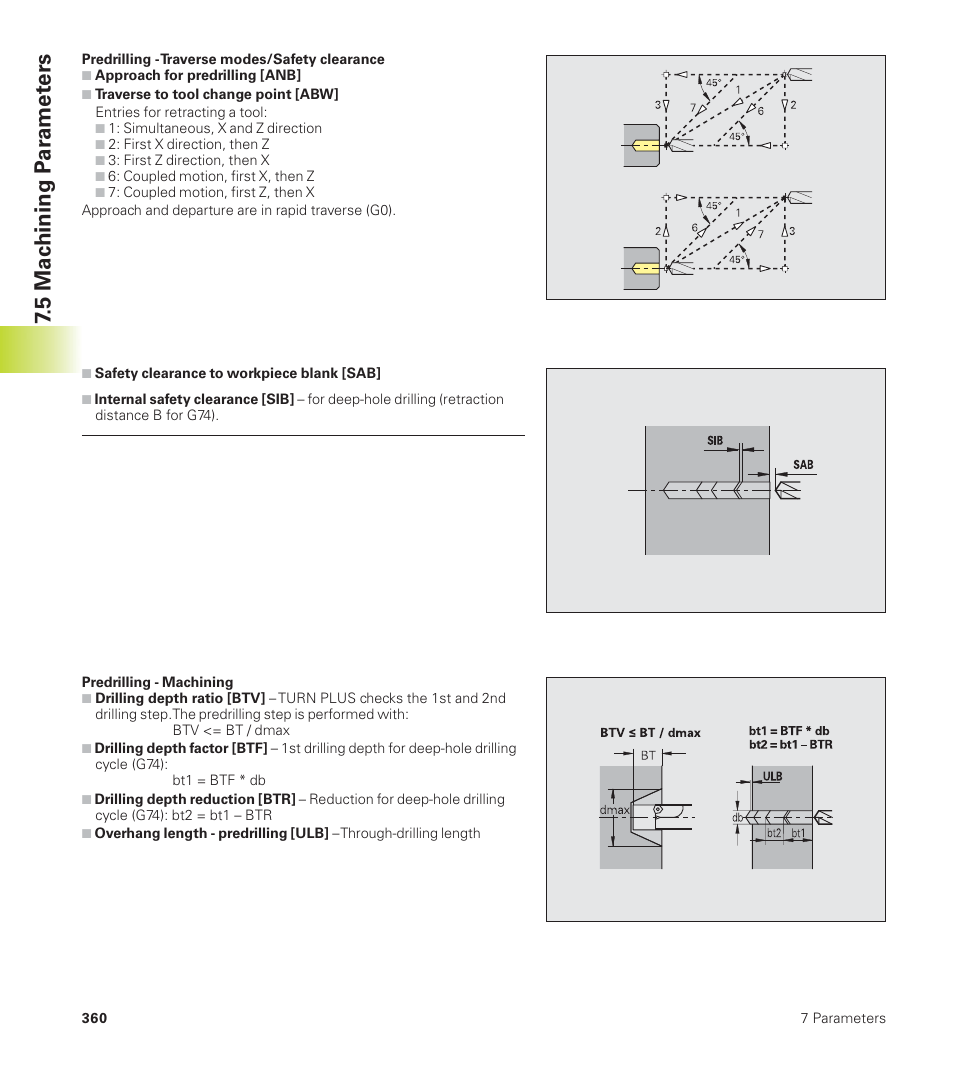 5 mac hining p a ra met ers | HEIDENHAIN CNC Pilot 4290 User Manual | Page 372 / 481