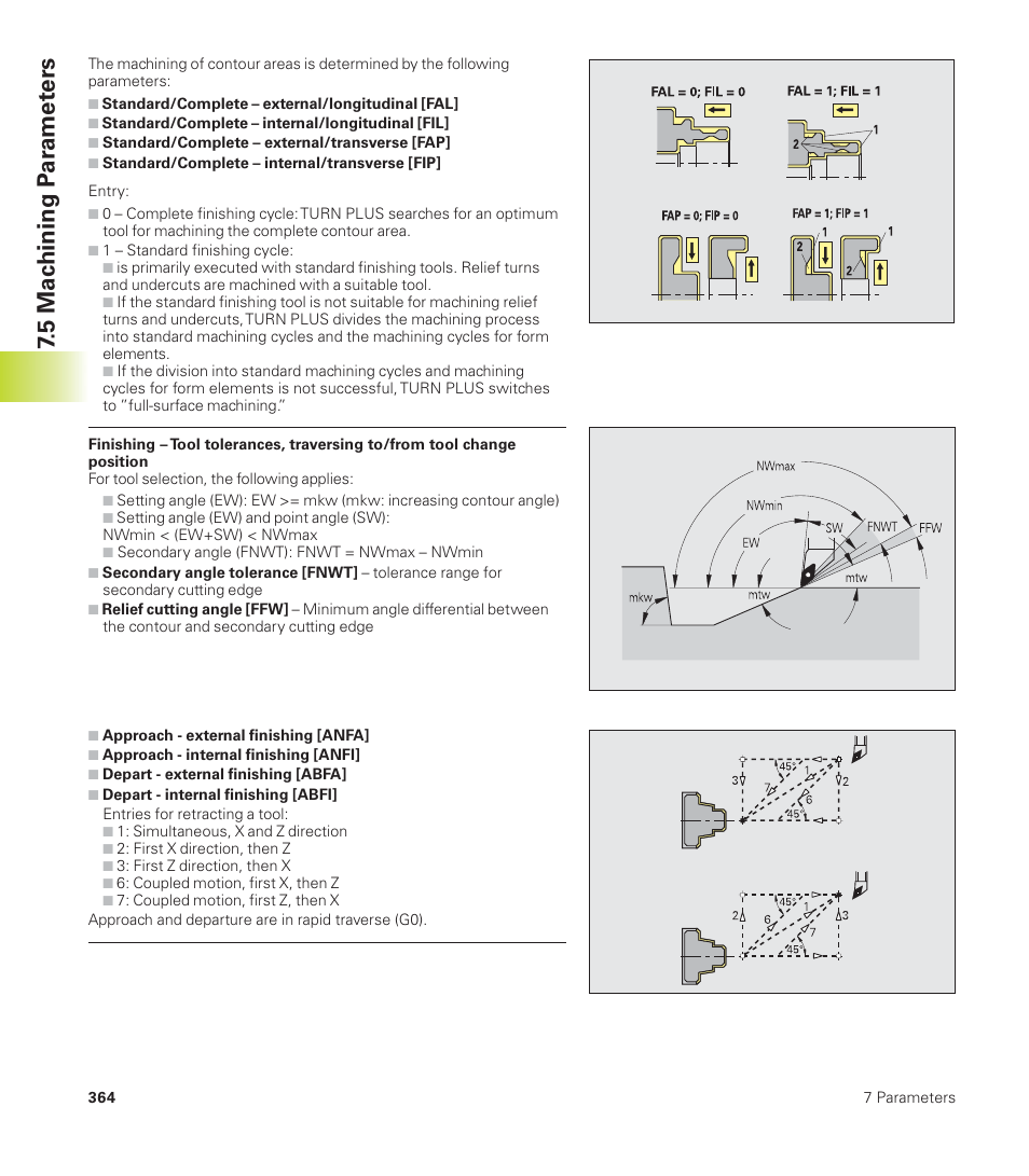 5 mac hining p a ra met ers | HEIDENHAIN CNC Pilot 4290 User Manual | Page 376 / 481