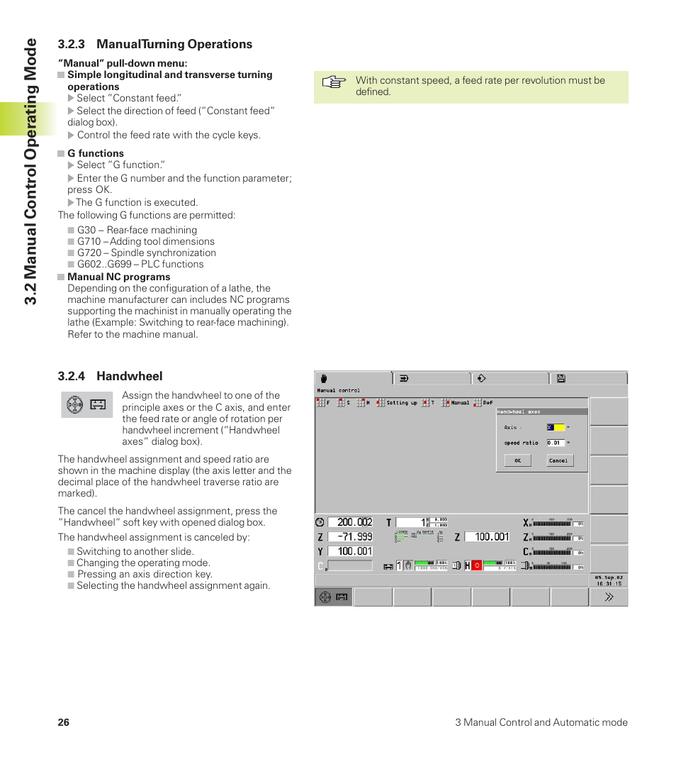 2 manual contr ol oper ating mode | HEIDENHAIN CNC Pilot 4290 User Manual | Page 38 / 481