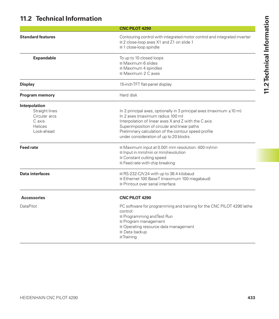 HEIDENHAIN CNC Pilot 4290 User Manual | Page 445 / 481