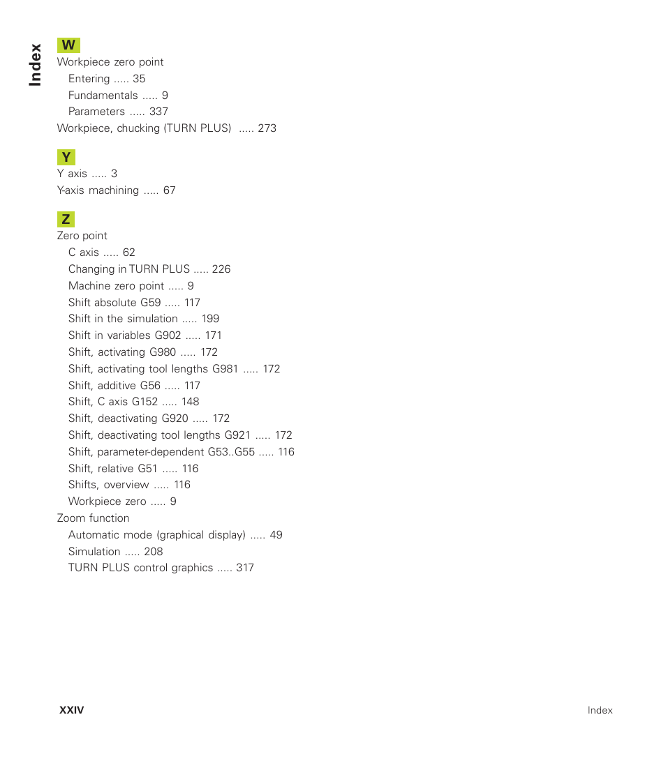 Index | HEIDENHAIN CNC Pilot 4290 User Manual | Page 474 / 481