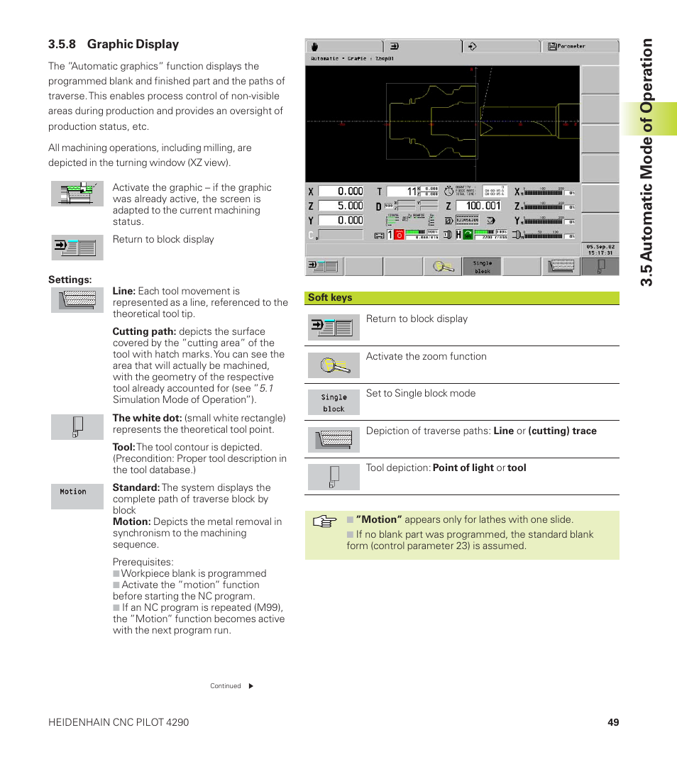 5 a u tomatic mode of oper ation | HEIDENHAIN CNC Pilot 4290 User Manual | Page 61 / 481