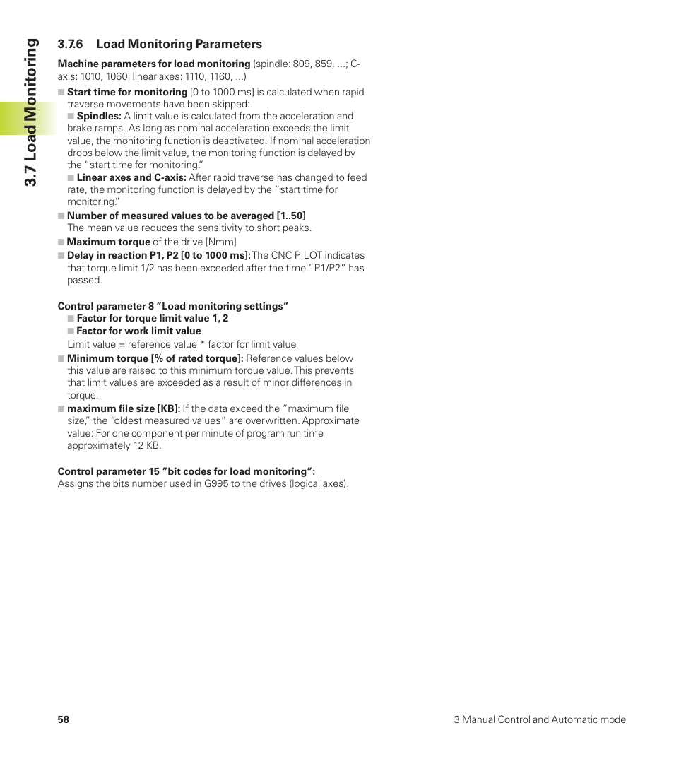 7 load monit or ing | HEIDENHAIN CNC Pilot 4290 User Manual | Page 70 / 481