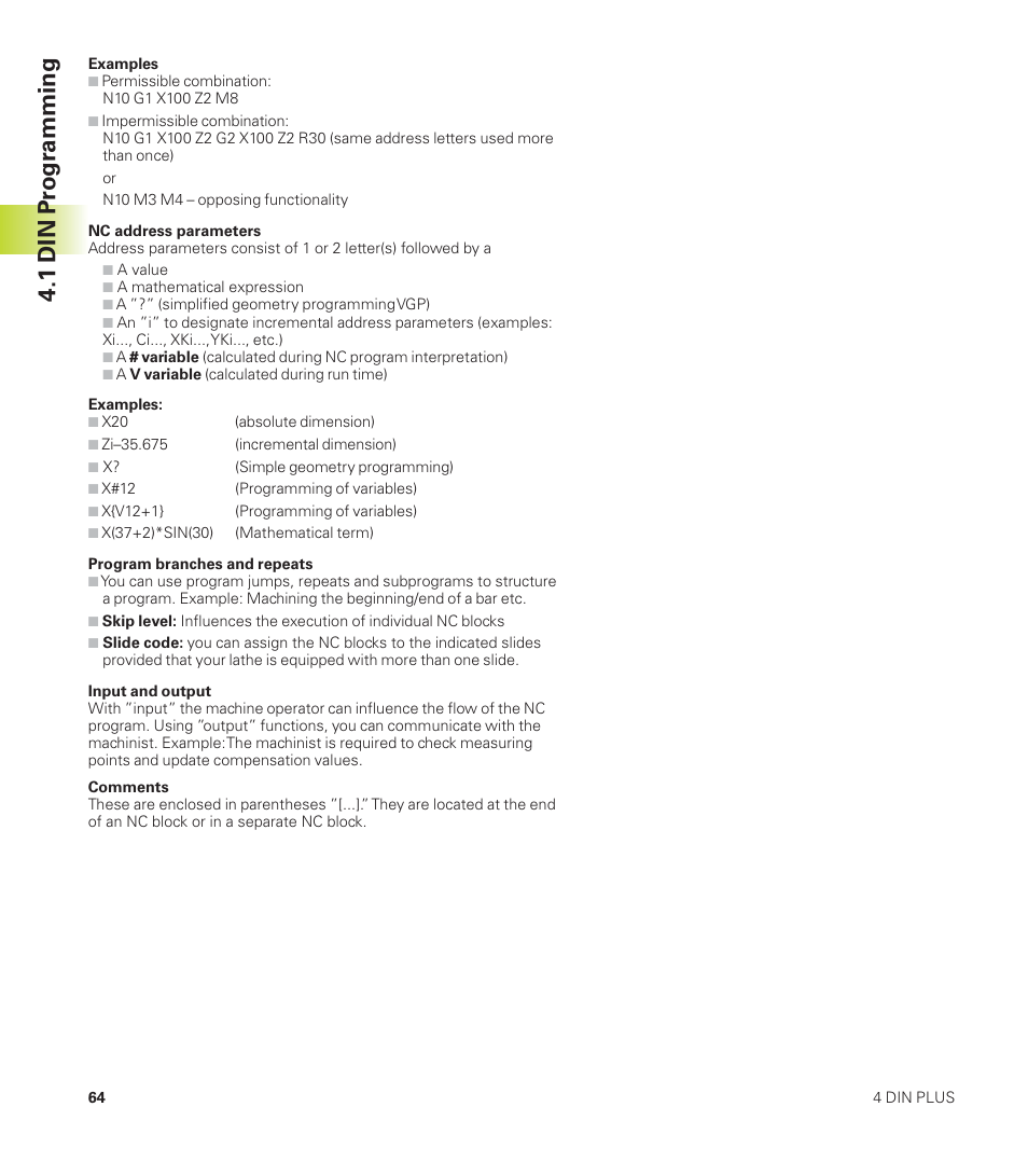 1 din pr ogr amming | HEIDENHAIN CNC Pilot 4290 User Manual | Page 76 / 481