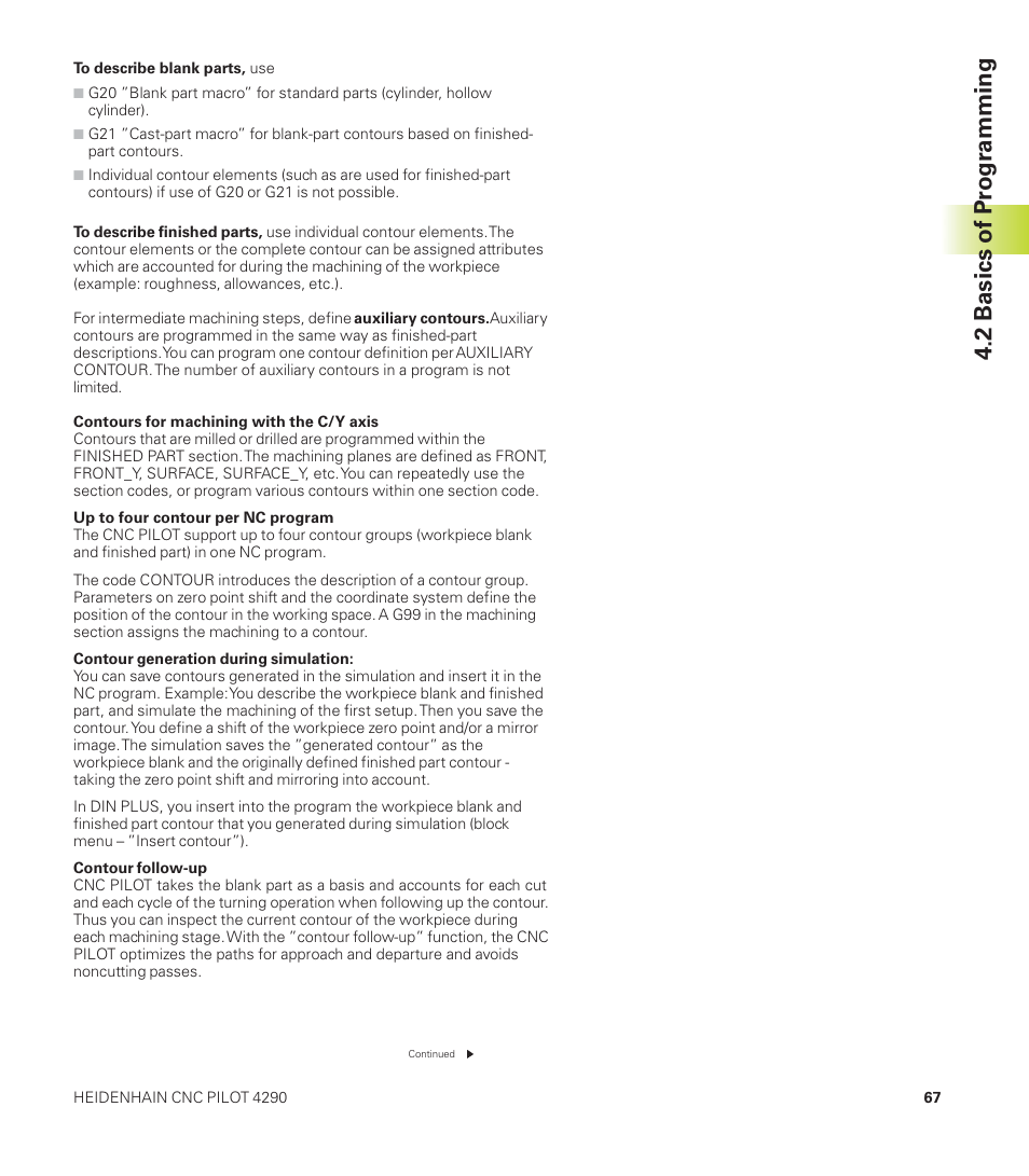 2 basics of pr ogr amming | HEIDENHAIN CNC Pilot 4290 User Manual | Page 79 / 481