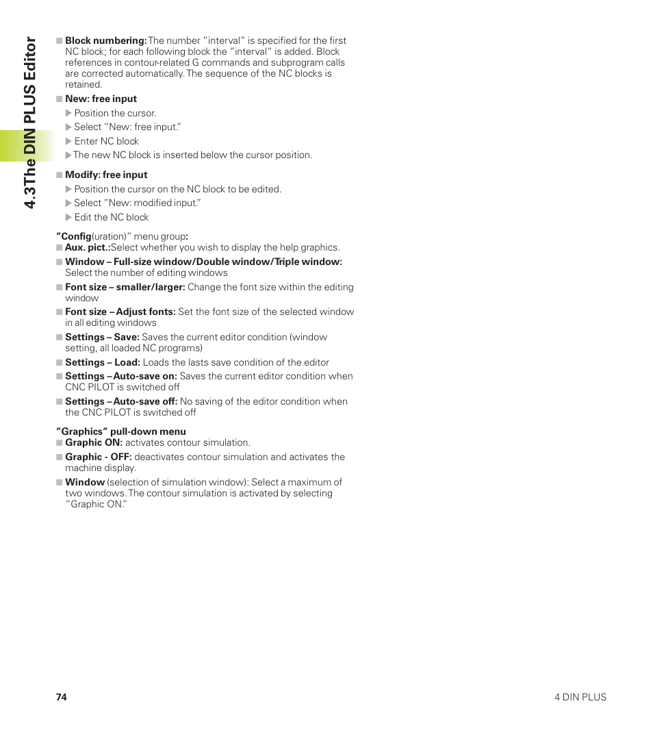 3 the din plus edit or | HEIDENHAIN CNC Pilot 4290 User Manual | Page 86 / 481