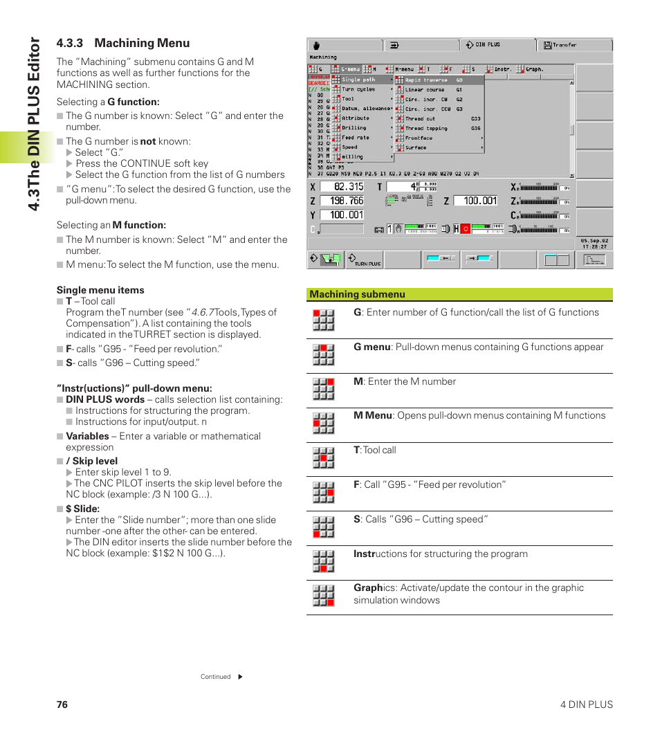 3 the din plus edit or | HEIDENHAIN CNC Pilot 4290 User Manual | Page 88 / 481