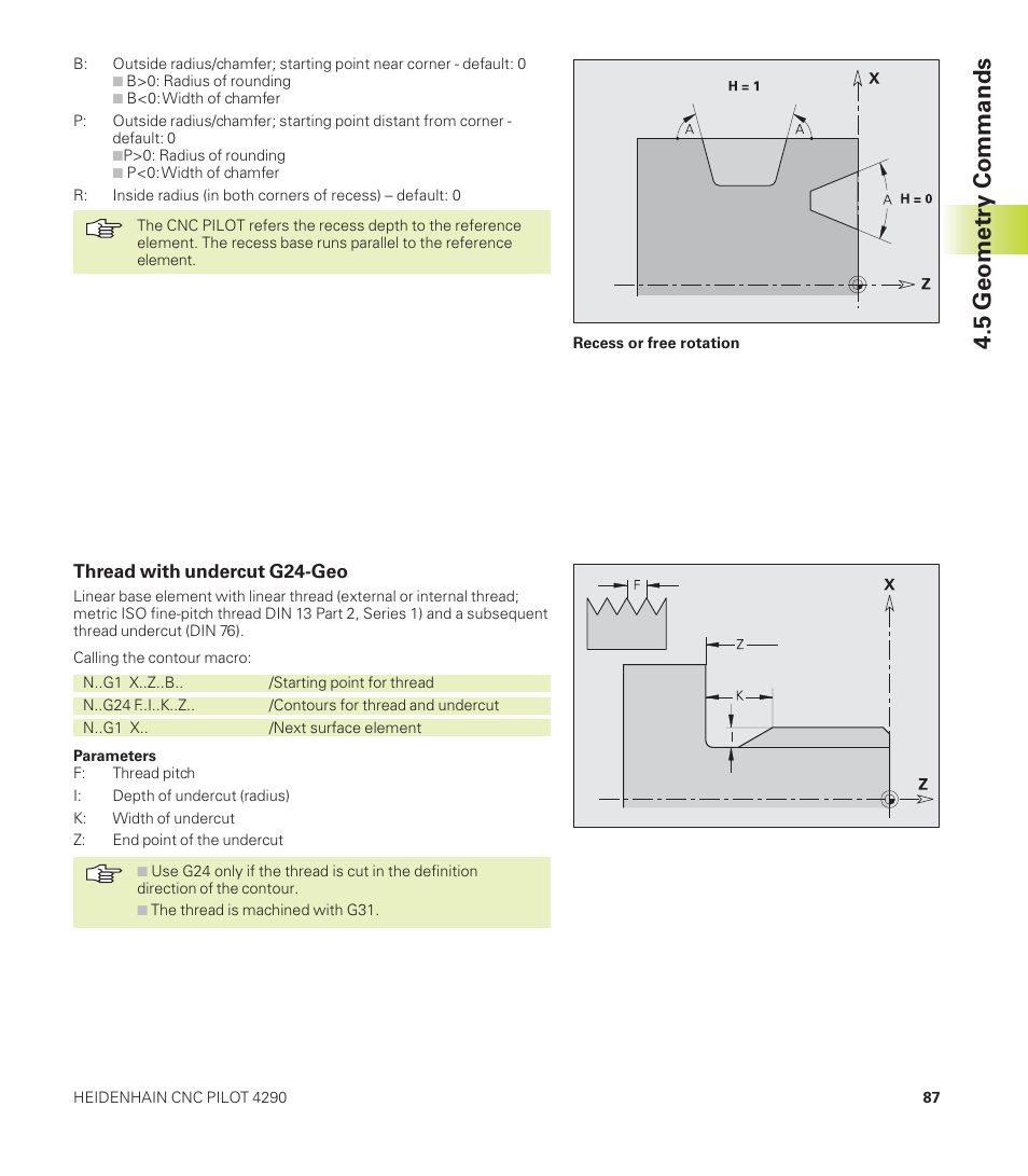 5 geometry commands | HEIDENHAIN CNC Pilot 4290 User Manual | Page 99 / 481