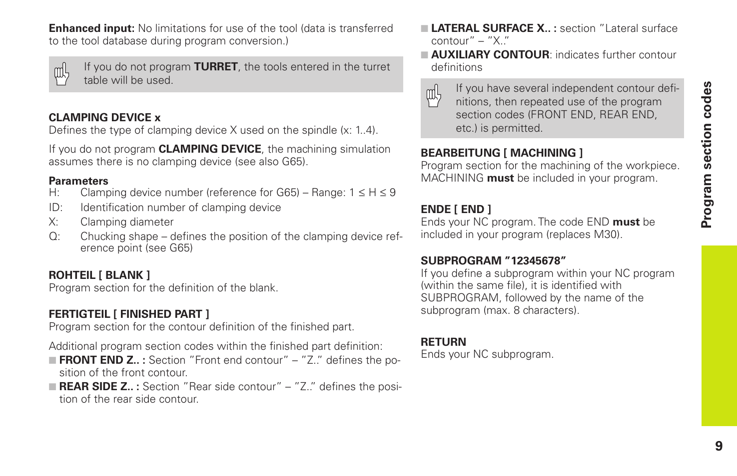 HEIDENHAIN CNC Pilot 4290 Pilot User Manual | Page 9 / 94